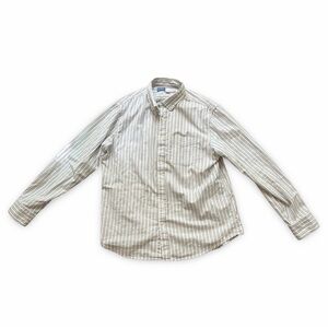 Old Navy Men's White Striped Button-Down Shirt